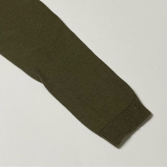 Talbots Rainy Days Green Crewneck Sweater W/ Elbow Patches Women's Size P - Picture 2 of 16